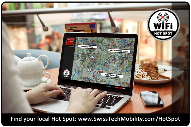 SwissTech Mobility Hot Spot locator